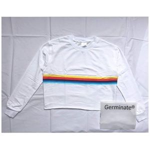 White crop top x-large